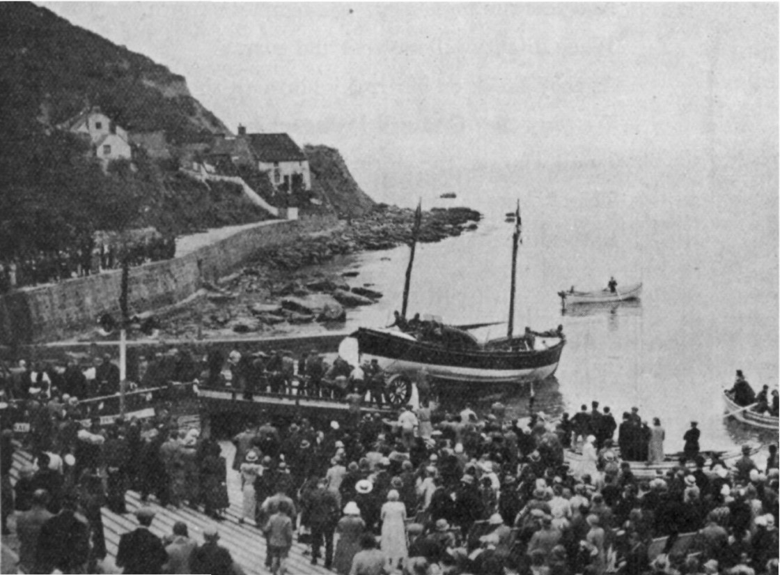 Launch of Robert Patton The Always Ready Runswick Bay Yorkshire HRH Princess Royal 20 Sept 1934