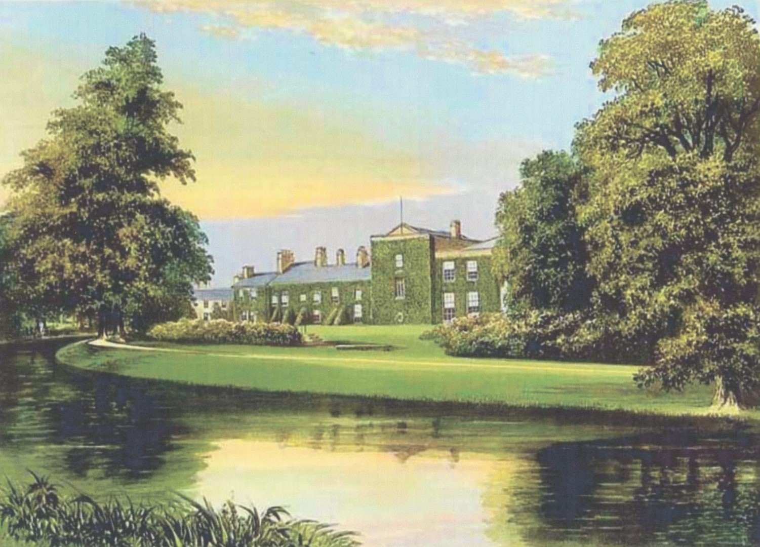 Maryport Nether Hall From River Ellen Colourised 2