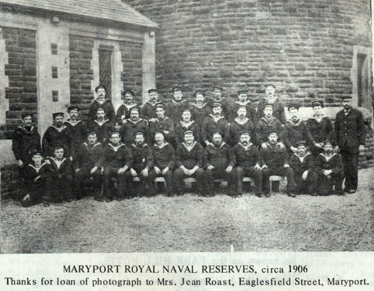 Maryport Royal Naval Reserve 1906 At The Battery