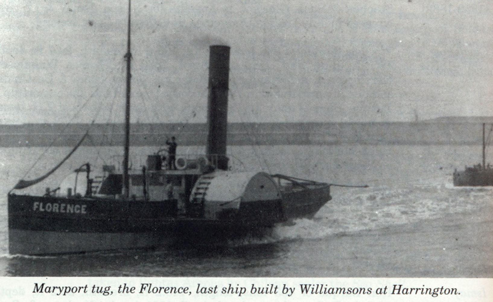 Maryport Harbour Steam Paddle Steamer Tug The Florence