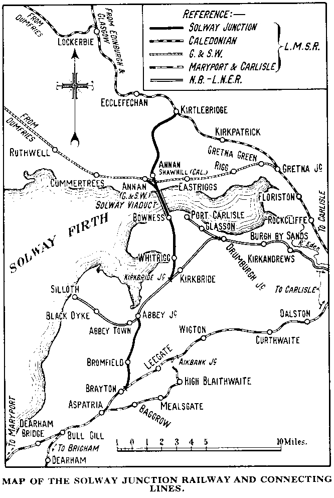 Railway over the Solway Solway Junction Railway Map