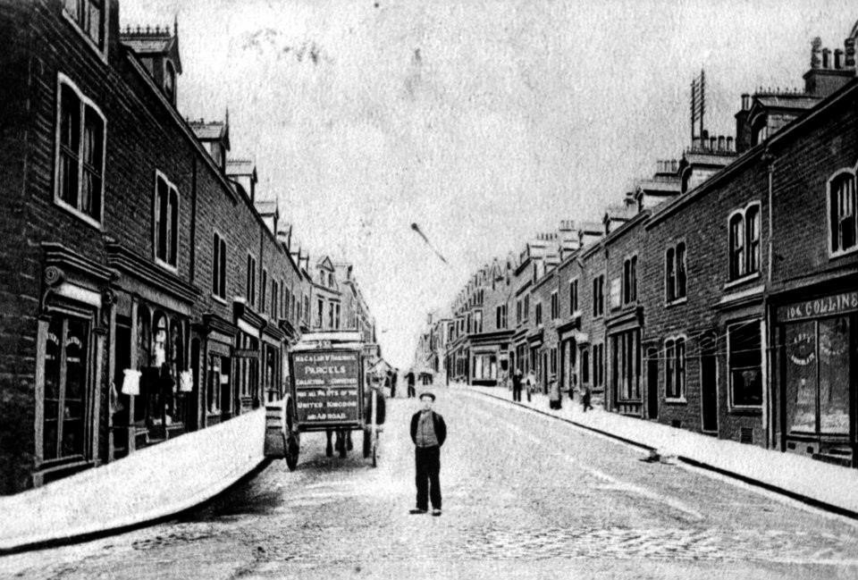 Senhouse Street from Curzon Street with horse and cart