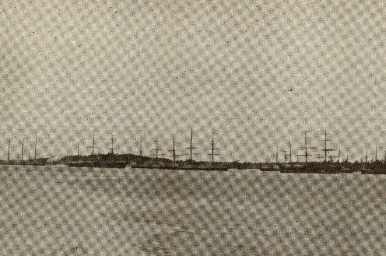 Ships at Mariehamn Montrosa Plus Loch Linnhe Oaklands Undine Sea Breezes 1927