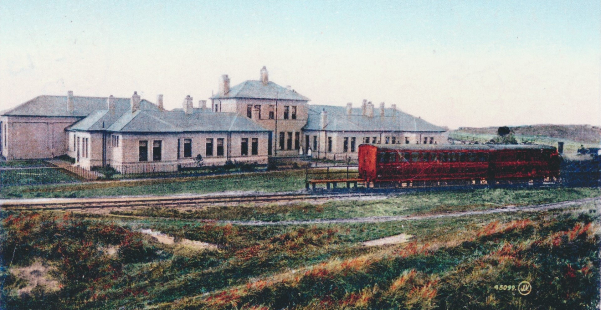 Silloth Convalescence Home And Railway Carriage And Loco Colourised