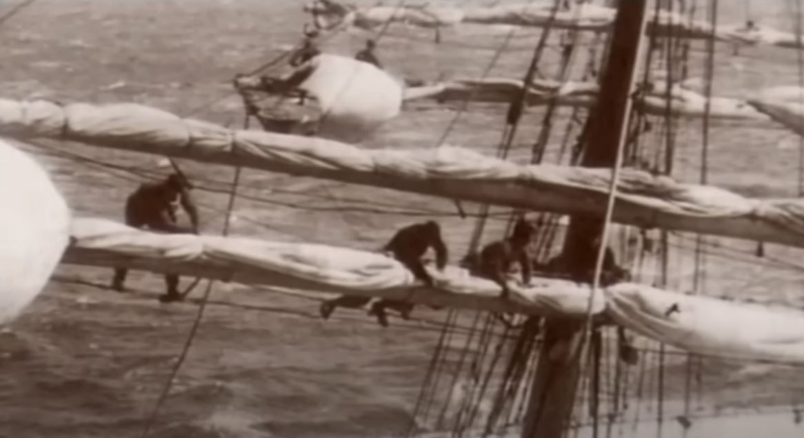 The Last Cape Horners Furling Sails