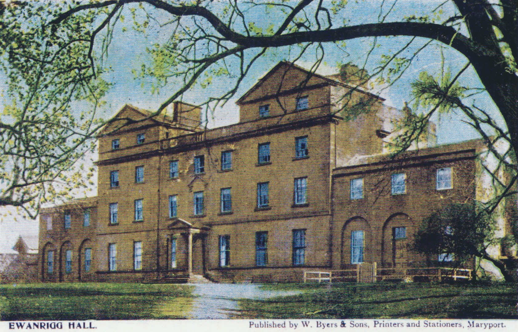 Maryport Ewanrigg Hall colourised BC